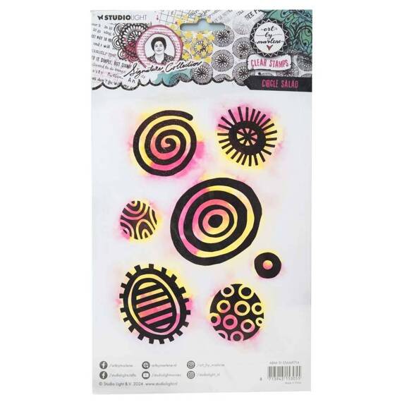 STUDIO LIGHT - Transparenter Stempel - Circle Salad