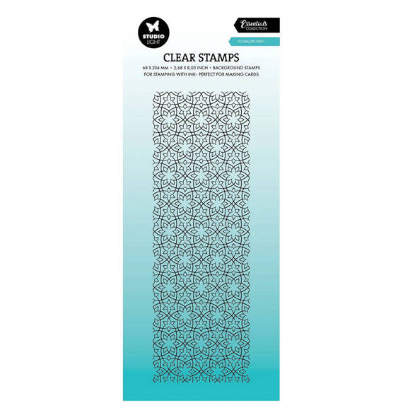 STUDIO LIGHT - Transparenter Stempel - Floral pattern