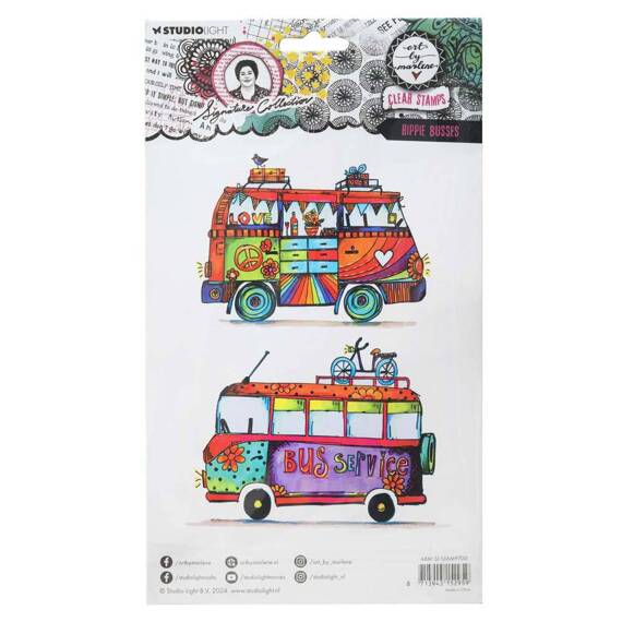 STUDIO LIGHT - Transparenter Stempel - Hippie busses 