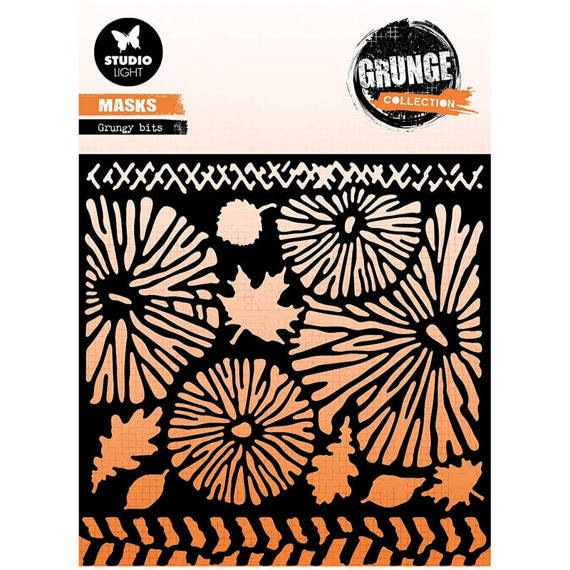 STUDIOLIGHT Mixed Media Schablone STENCIL für Decoupage Scrapbooking - Grungy bits Grunge Kollektion