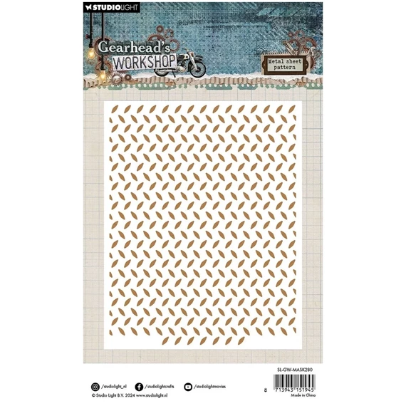 STUDIOLIGHT Mixed Media Schablone STENCIL für Decoupage Scrapbooking - Metal sheet