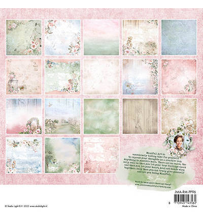 STUDIOLIGHT Set 36Blatt 20x20cm doppelseitig Scrapbooking Papier, Background Romantic Moments