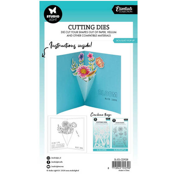 STUDIOLIGHT - Stanzform Präge Stanzschablone Cutting Die - Bouquet pop-up