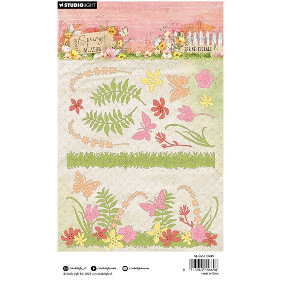 STUDIOLIGHT - Stanzform Präge Stanzschablone Cutting Die - Florals Spring Meadow