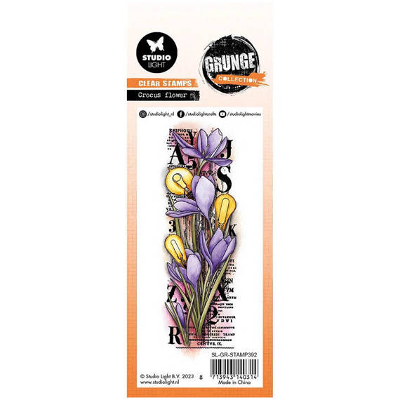 STUDIOLIGHT - Transparenten Stempel - Crocus flower, Krokus