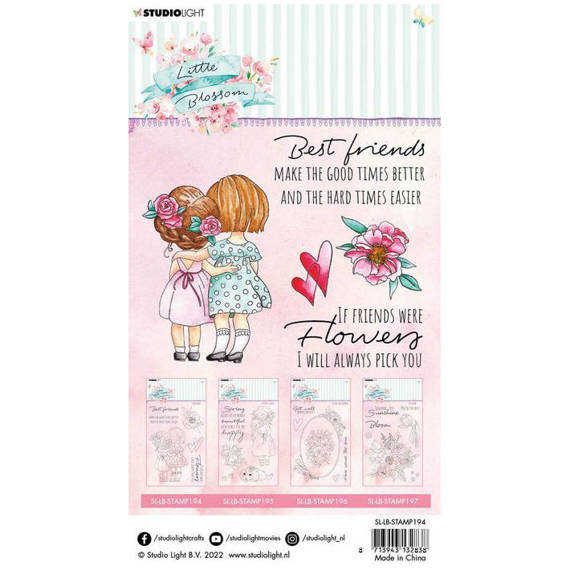 STUDIOLIGHT - Transparenten Stempel - Friends Little Blossom, Kinder, Freunde