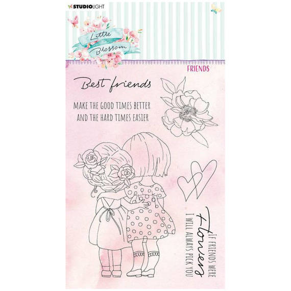 STUDIOLIGHT - Transparenten Stempel - Friends Little Blossom, Kinder, Freunde