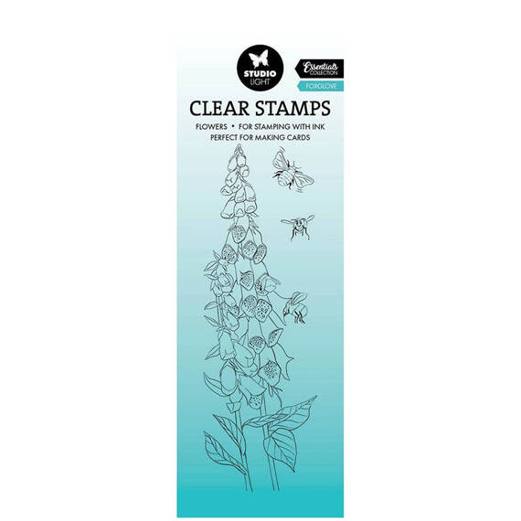 STUDIOLIGHT - Transparenter Stempel - Foxglove, Fingerhutblume