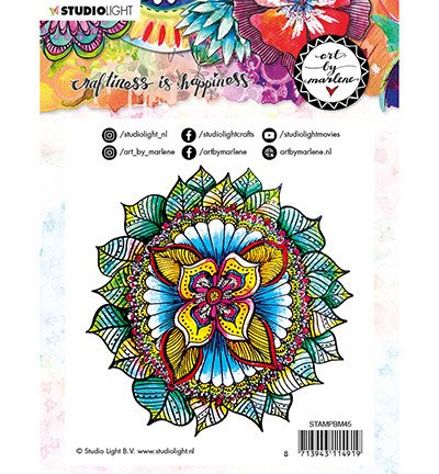 STUDIOLIGHT - Transparenter Stempel, Kunst von Marlene, Mandala