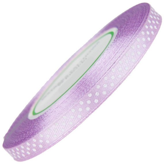 Satin-Punkt-Band 6mm 22m - 8014 hellviolett