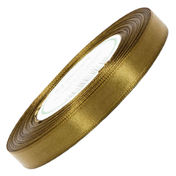 Satinband 12 mm - Gold - 32 lfm
