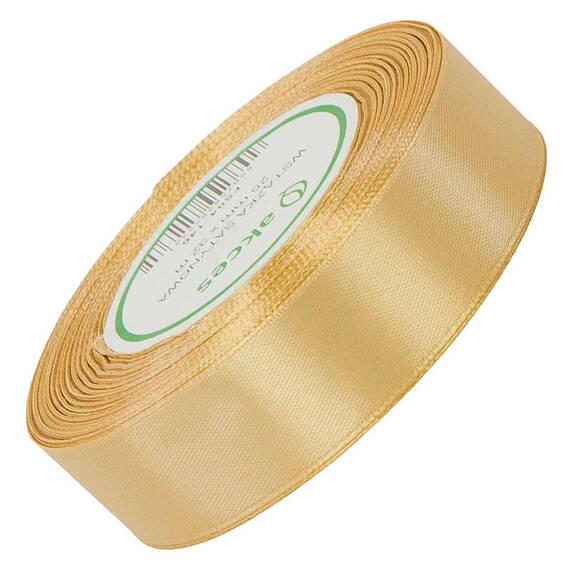 Satinband 25 mm - helles Gold- 32 Meter