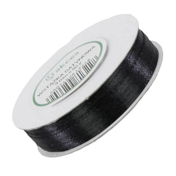 Satinband - Schwarz - 3 mm x 45 m