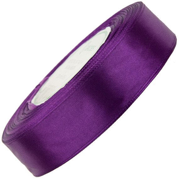 Satinband dunkel heather 25mm - 32mb