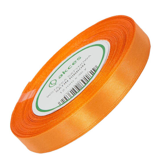 Satinband orange 12mm - 32mb