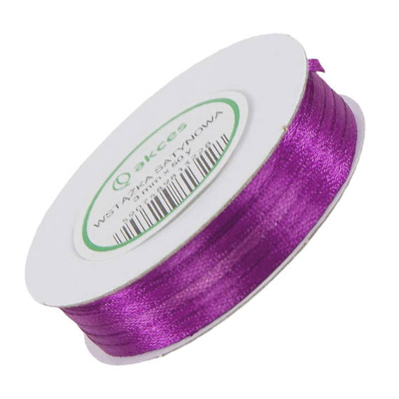 Satinband - violett - 3 mm x 45 m