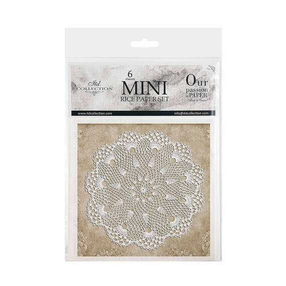 Scrapbooking-Bastelpapier-Set reis - ITD - RSM145 Spitze