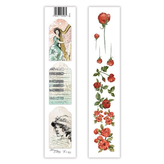 Scrapbooking Papier Streifen - Lexi Design - Blooming Lullaby 03