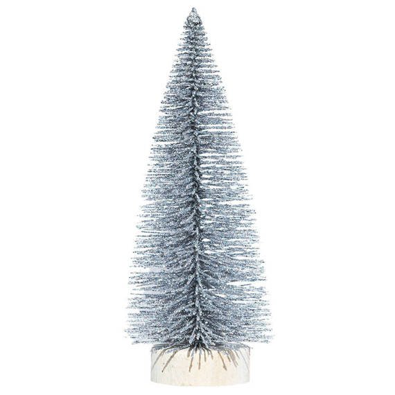 Silberner Glitzer-Weihnachtsbaum 15cm