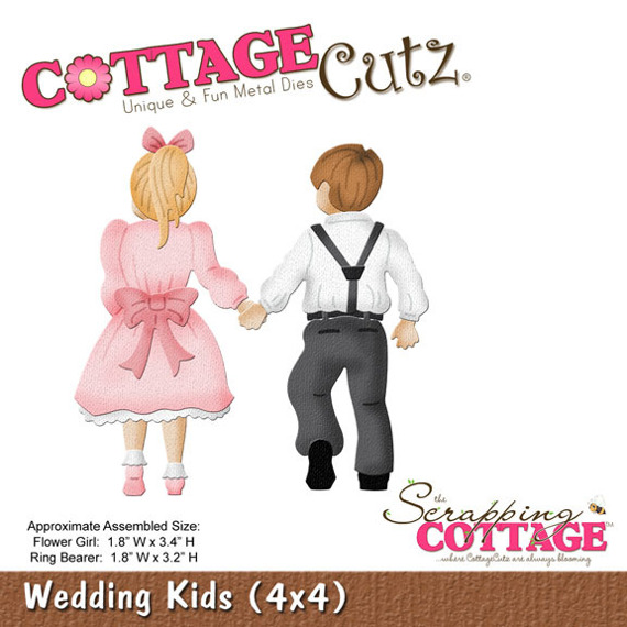 Stanzform Präge Stanzschablone Cutting Die - Cottage Cutz - Hochzeitskinder - Kinder auf der Hochzeit
