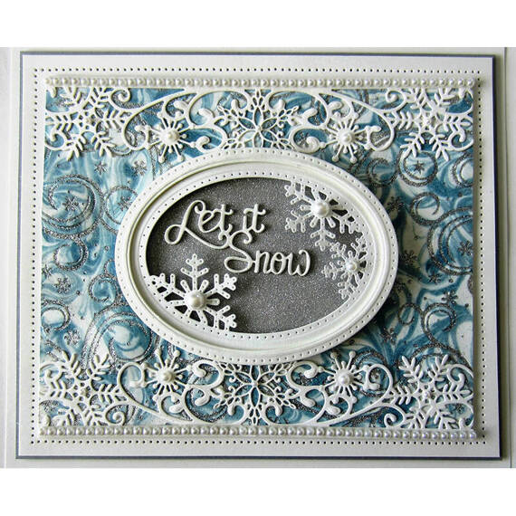 Stanzform Präge Stanzschablone Cutting Die - Creative Expressions - Peeking Snowflake CED3022 - Schneeflocke 