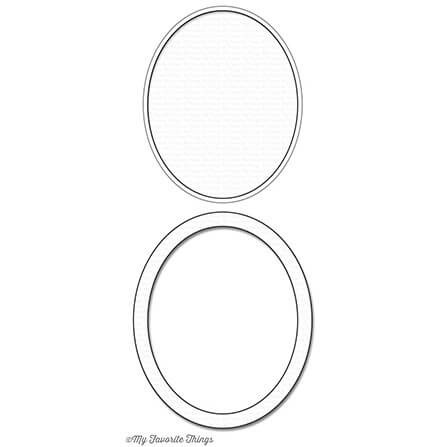 Stanzform Präge Stanzschablone Cutting Die - Die-namics - Oval Shaker Window &amp; Frame ovaler Fensterrahmen