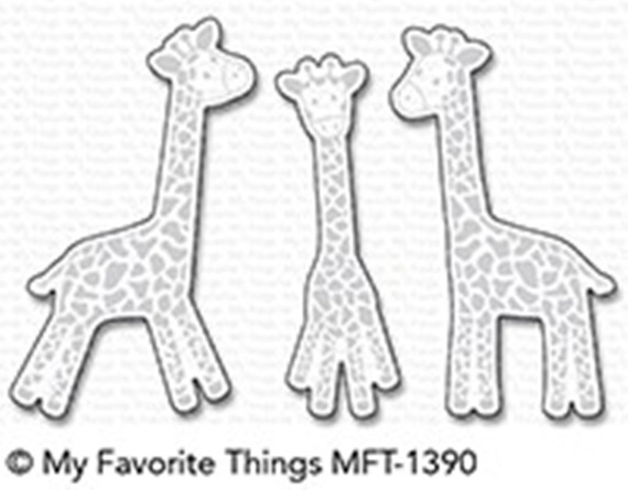 Stanzform Präge Stanzschablone Cutting Die - Die-namics - Verspielte Giraffen