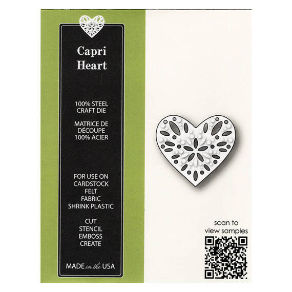 Stanzform Präge Stanzschablone Cutting Die - Poppystamps - Capri Heart