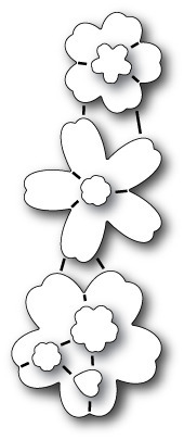 Stanzform Präge Stanzschablone Cutting Die - Poppystamps - Flourish Blooms Blüten