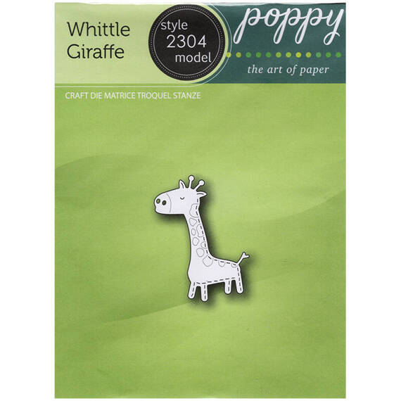 Stanzform Präge Stanzschablone Cutting Die - Poppystamps - Giraffe Zwerggiraffe