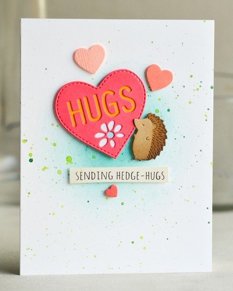 Stanzform Präge Stanzschablone Cutting Die - Poppystamps - Hugs Heart