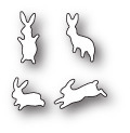 Stanzform Präge Stanzschablone Cutting Die - Poppystamps -  Leaping Little Bunnies 
