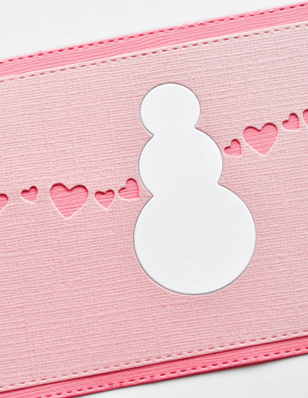 Stanzform Präge Stanzschablone Cutting Die - Poppystamps - Snowman Love