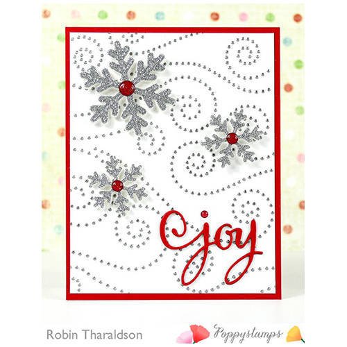 Stanzform Präge Stanzschablone Cutting Die - Poppystamps - Stitched Alpine Snowflakes