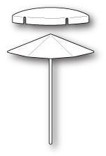 Stanzform Präge Stanzschablone Cutting Die - Poppystamps - Summer Umbrellas Regenschirm