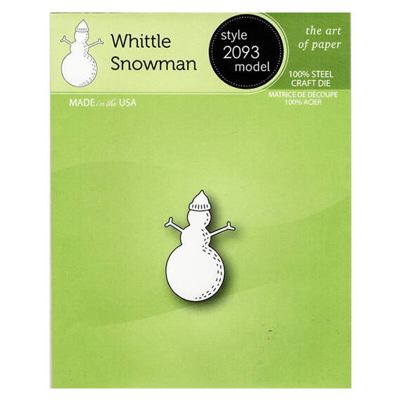 Stanzform Präge Stanzschablone Cutting Die - Poppystamps - Whittle Snowman Schneemann