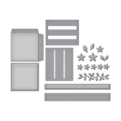 Stanzform Präge Stanzschablone Cutting Die - Spellbinders - Blumenkorb