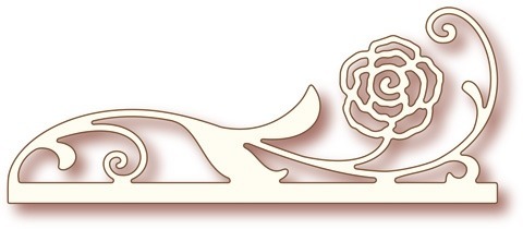 Stanzform Präge Stanzschablone Cutting Die - Wild Rose Studio - Wild Rose Studio SD013 Rosenbordüre Ornament