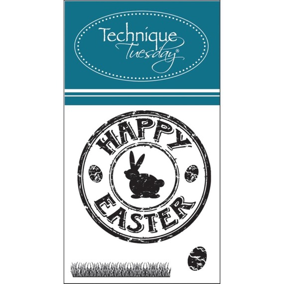 Stempel Transparent Stempel Motivstempel Clear Stamp - Happy Easter Frohe Ostern, Häschen