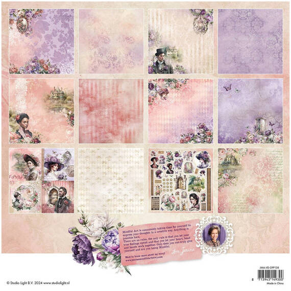 Studio Light Setz von 12Stk 30x30cm Scrapbooking Papier - Victorian Dreams