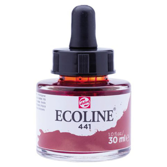 TALENS Ecoline Flüssigkeit Aquarellfarbe Liquid Dye-Based Ink 30ml, Mahogany 441