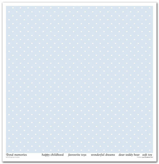 TD COLLECTION Setz von 11Stk 30x30cm Scrapbooking Papier - Spring in Full Color