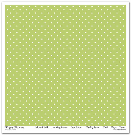 TD COLLECTION Setz von 11Stk 30x30cm Scrapbooking Papier - Spring in Full Color