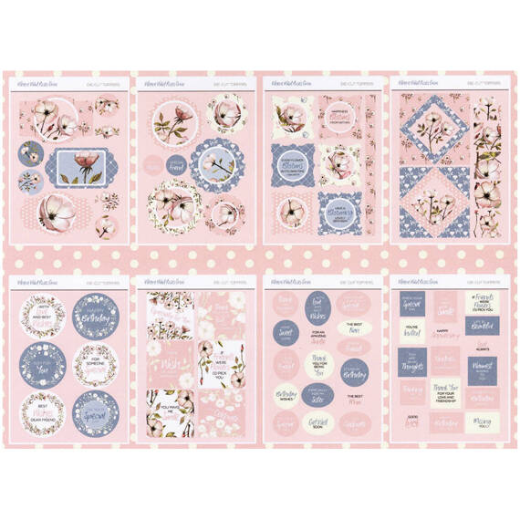 TPB Set 16 Blatt 20x20cm einseitig Scrapbooking Papier mit dekorativen Elementen 300g, Where Wild Roses Grow PTC1093