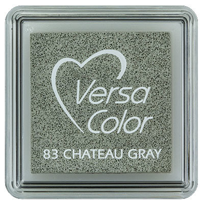 TSUKINEKO - Pigment Stempelkissen - Versa Color small 2,5 x 2,5 cm - Chateau Gray