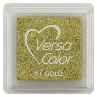 TSUKINEKO - Pigment Stempelkissen - Versa Color small 2,5 x 2,5 cm - Gold