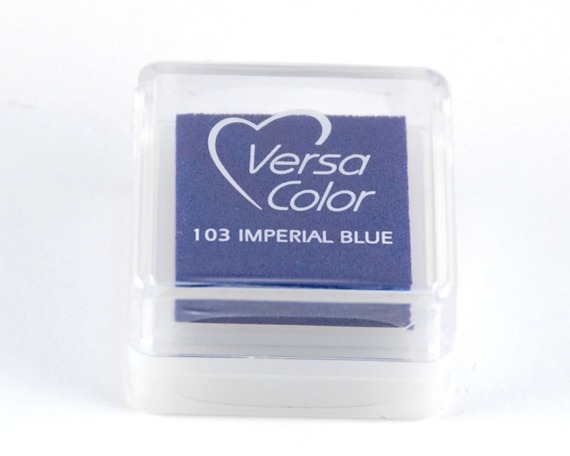 TSUKINEKO - Pigment Stempelkissen - Versa Color small 2,5 x 2,5 cm -  Imperial Blue