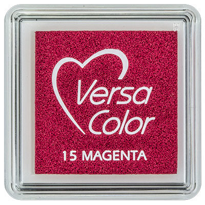 TSUKINEKO - Pigment Stempelkissen - Versa Color small 2,5 x 2,5 cm - Magenta