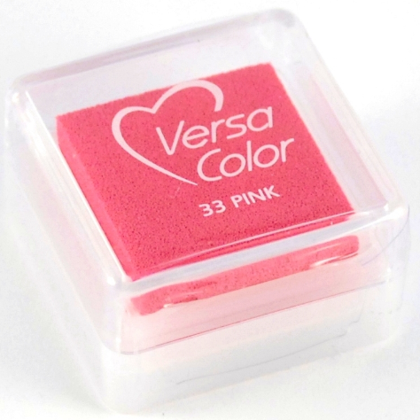 TSUKINEKO - Pigment Stempelkissen - Versa Color small 2,5 x 2,5 cm - Pink