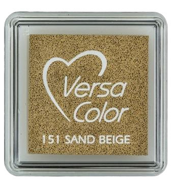 TSUKINEKO - Pigment Stempelkissen - Versa Color small 2,5 x 2,5 cm - Sand Beige